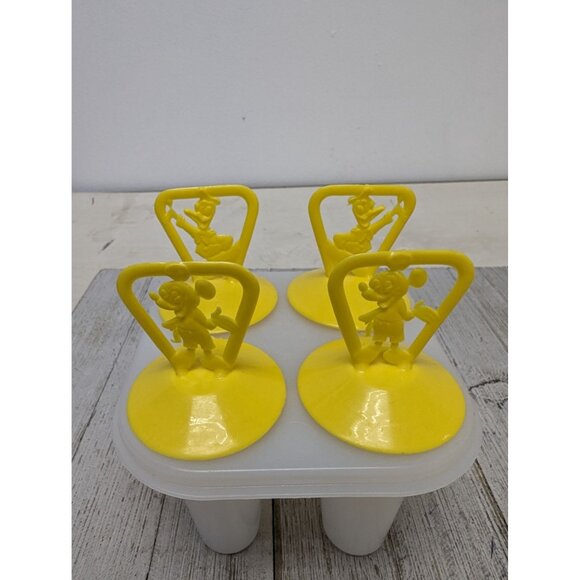 Vintage Disney Popsicle Molds Set of 4 Freezer Pop Makers Tray Mickey Donald - Picture 2 of 9